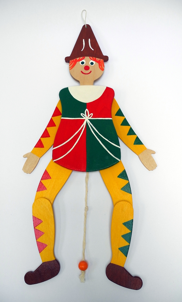 Hampelmann 37 cm, handbemalt